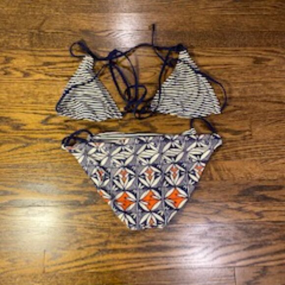 Clearout-Tory Burch Acoma Reversible Bikini Top & Hipster Bottom in size XS/S - Picture 7 of 9